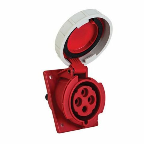 METE ENERJİ 4X32A. IP67 MAKİNE PRİZİ -EĞİK-(VİDALI BAĞL.) 406519V