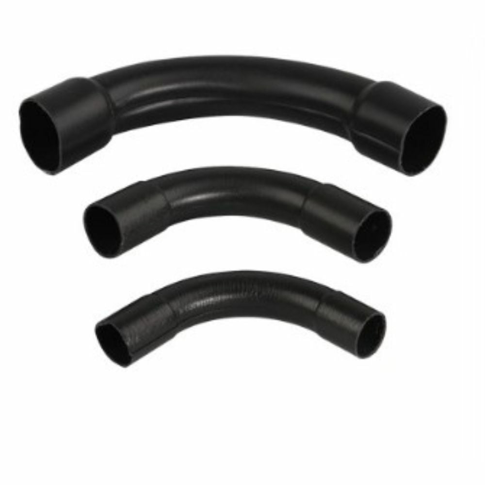 MUTLUSAN Ø20 PLASTİK SİYAH DİRSEK