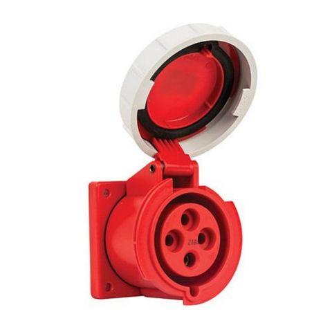 METE ENERJİ 4X32A. IP67 MAKİNE PRİZİ -DÜZ-(VİDALI BAĞL.) 406520V
