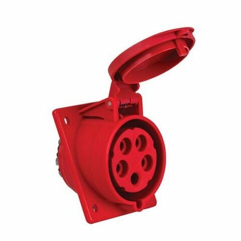 METE ENERJİ 5X32A. IP44 MAKİNE PRİZİ -EĞİK- (VİDALI BAĞL.) 406521V