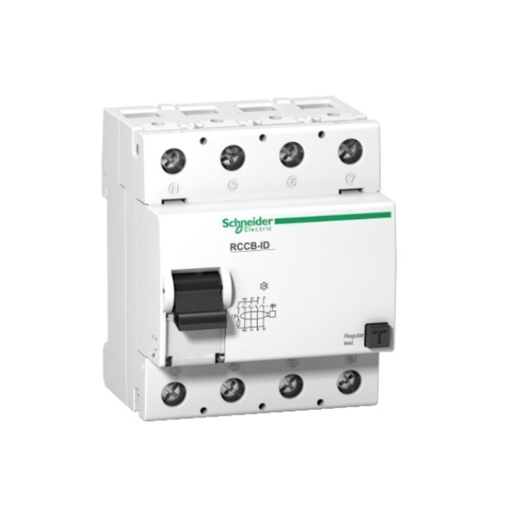 SCHNEIDER REZİDÜEL AKIM DEVRE KESİCİ ID Fİ 4 KUTUP 125 A SINIF AC 300MA 3303430169079