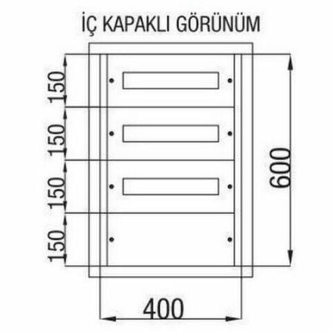 ÇETİNKAYA 40X60X14 45 AD. SİGORTA + PAKO YERİ MEVCUT