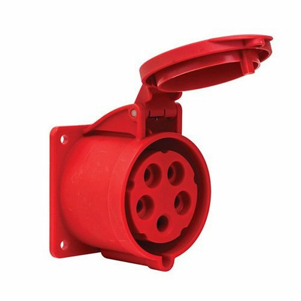 METE ENERJİ 5X32A. IP44 MAKİNE PRİZİ -DÜZ-(VİDALI BAĞL.) 406522V
