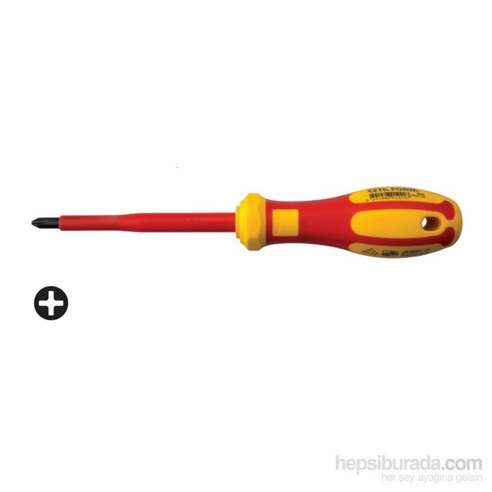 CETAFORM G03-002-100 C-PLUS İZOLELİ POZİDRİV UÇLU TORNAVİDA-PZ2X1-CETAF TORNAVİDA