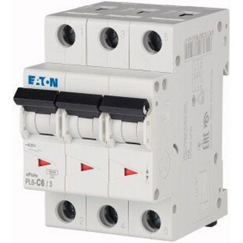 EATON 286598 MİNYATÜR DEVRE KESİCİ - 6KA - C EĞRİSİ - 3X6A