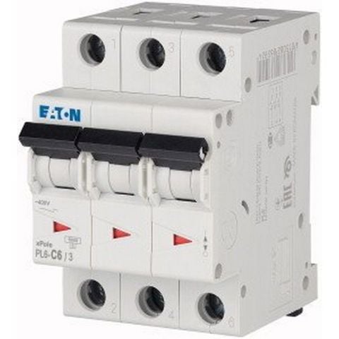 EATON 286598 MİNYATÜR DEVRE KESİCİ - 6KA - C EĞRİSİ - 3X6A