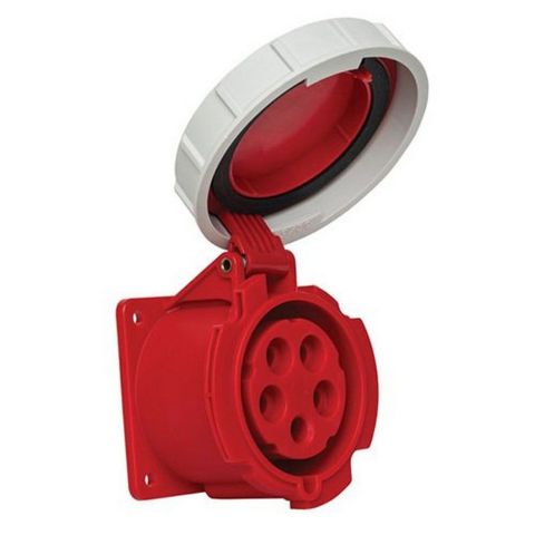 METE ENERJİ 5X32A. IP67 MAKİNE PRİZİ -DÜZ-(VİDALI BAĞLI) 406524V