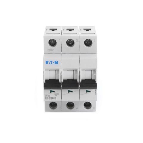 EATON 286602 MİNYATÜR DEVRE KESİCİ - 6KA - C EĞRİSİ - 3X20A