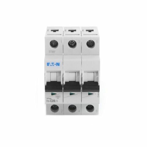 EATON 286602 MİNYATÜR DEVRE KESİCİ - 6KA - C EĞRİSİ - 3X20A