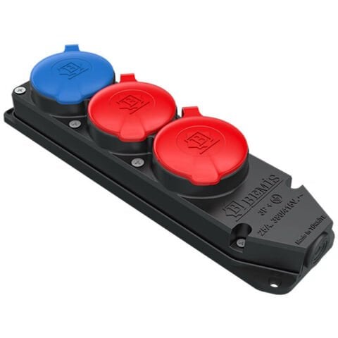 BYES ÜÇLÜ GRUP PRİZ (2TRİ+1MONO) KAUÇUK PLASTİK-BYES