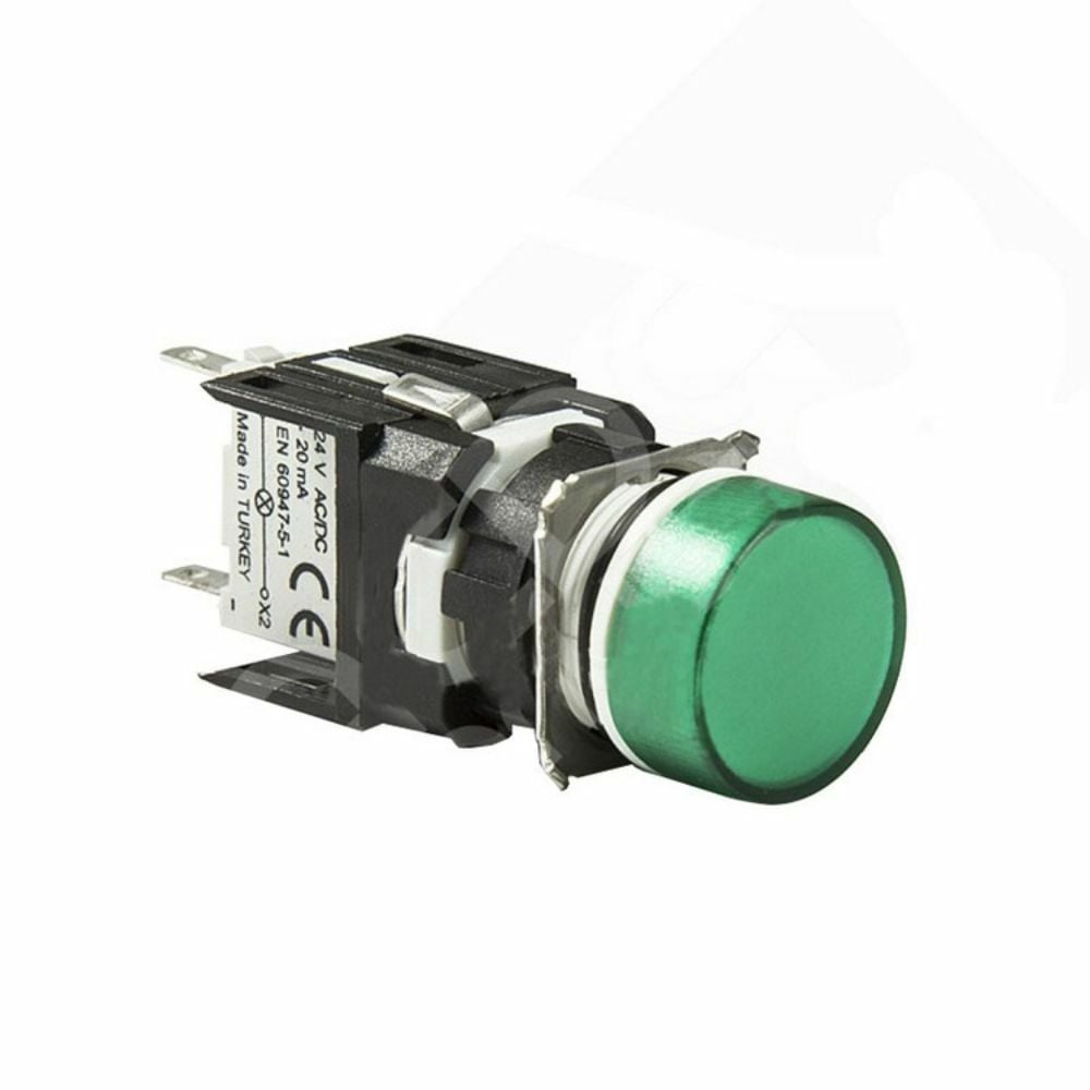 EMAS D100YDY D YUVARLAK BUTON YESIL 1NA