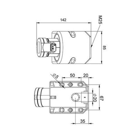 METE ENERJİ 3X16A. IP44 DUV.PRİZİ -EĞİK GÖV.LI-(VİDALI BAĞLI) 406602V