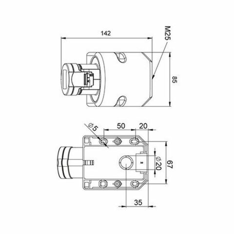 METE ENERJİ 3X16A. IP44 DUV.PRİZİ -EĞİK GÖV.LI-(VİDALI BAĞLI) 406602V