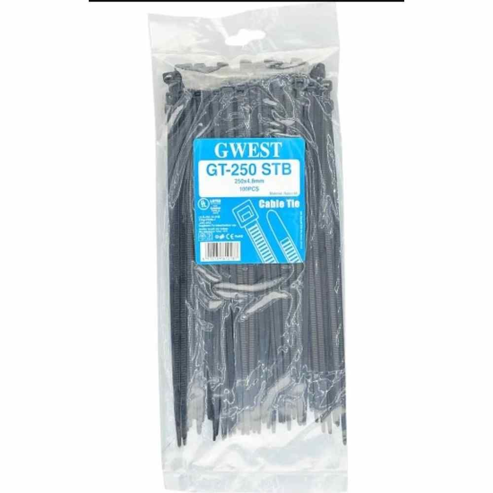 GWEST GT 250 STB (100 ADET) 250X4.8MM SİYAH KABLO BAĞI