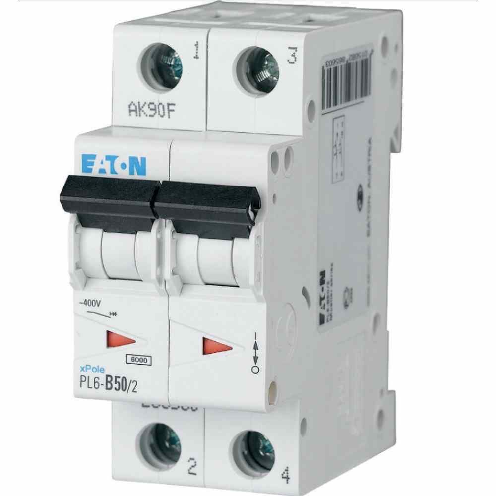 EATON PL6-B50/2 OTOMATİK SİGORTA - 6KA - B EĞRİSİ-EATON