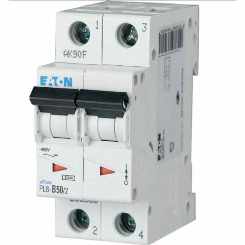EATON PL6-B50/2 OTOMATİK SİGORTA - 6KA - B EĞRİSİ-EATON