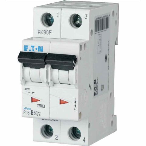 EATON PL6-B50/2 OTOMATİK SİGORTA - 6KA - B EĞRİSİ-EATON