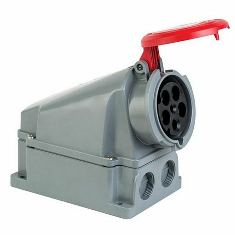 METE ENERJİ 5X63A. IP44 DUVAR PRİZİ -EĞİK GÖVDELİ- 406623