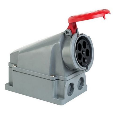 METE ENERJİ 5X63A. IP44 DUVAR PRİZİ -EĞİK GÖVDELİ- 406623