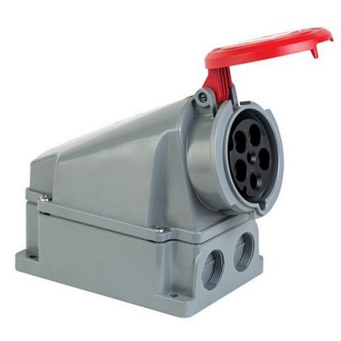 METE ENERJİ 5X63A. IP44 DUVAR PRİZİ -EĞİK GÖVDELİ- 406623