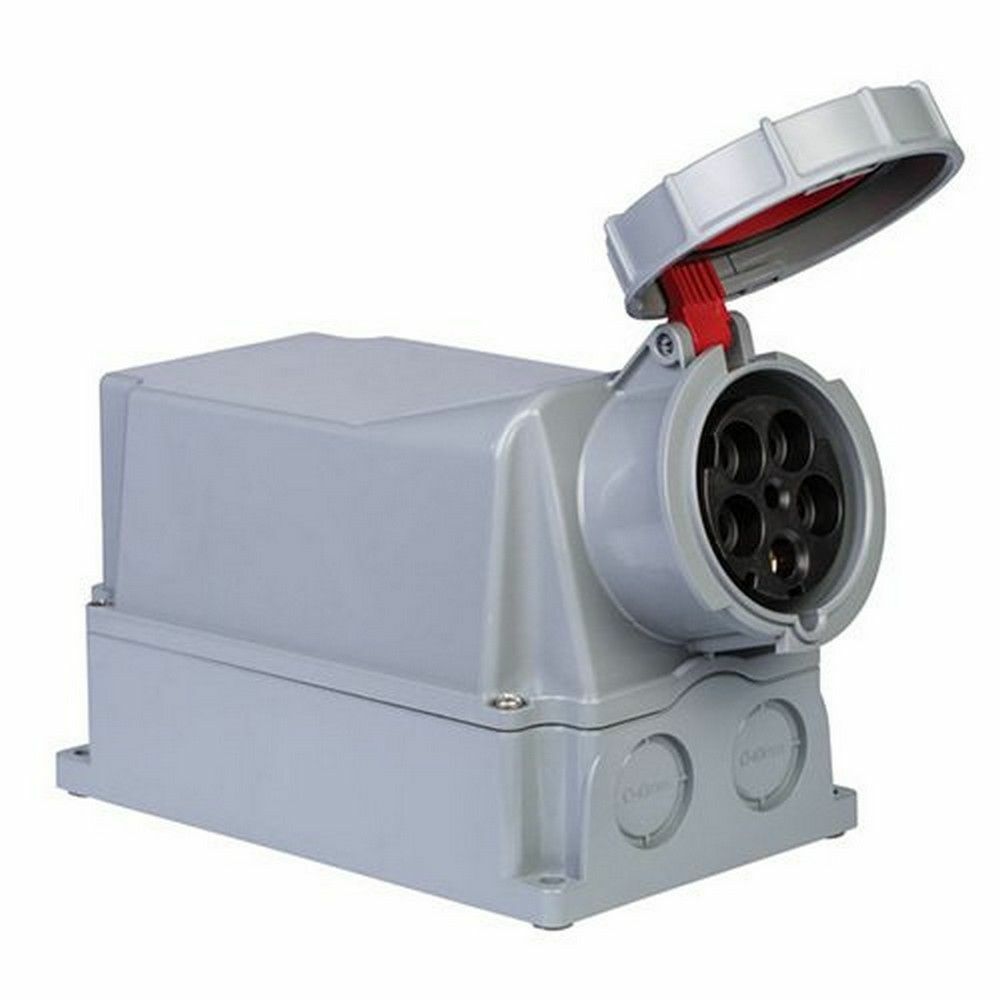 METE ENERJİ 5X125A. IP67 DUVAR PRİZİ -EĞİK GÖVDELİ- 406626