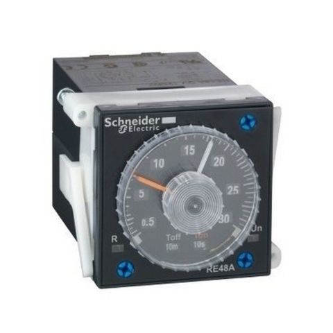 SCHNEIDER RE48AMH13MW 240V AC/DC 5A 2 KONTAKLI ÇOK FONKSİYONLU ZAMAN RÖLESİ