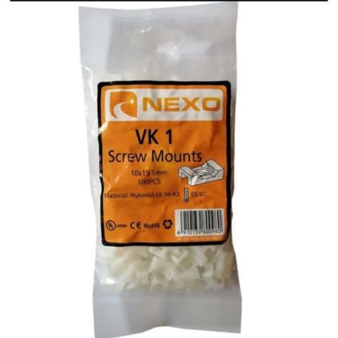 GWEST VK V-1 15X10X5MM (100 ADET) BEYAZ VİDALI KROŞE