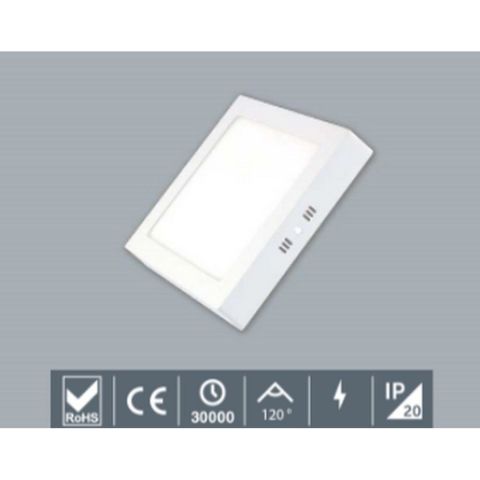 İNOLED 2760-01 12W KARE SIVA ÜSTÜ LED PANEL (BEYAZ-6500K)