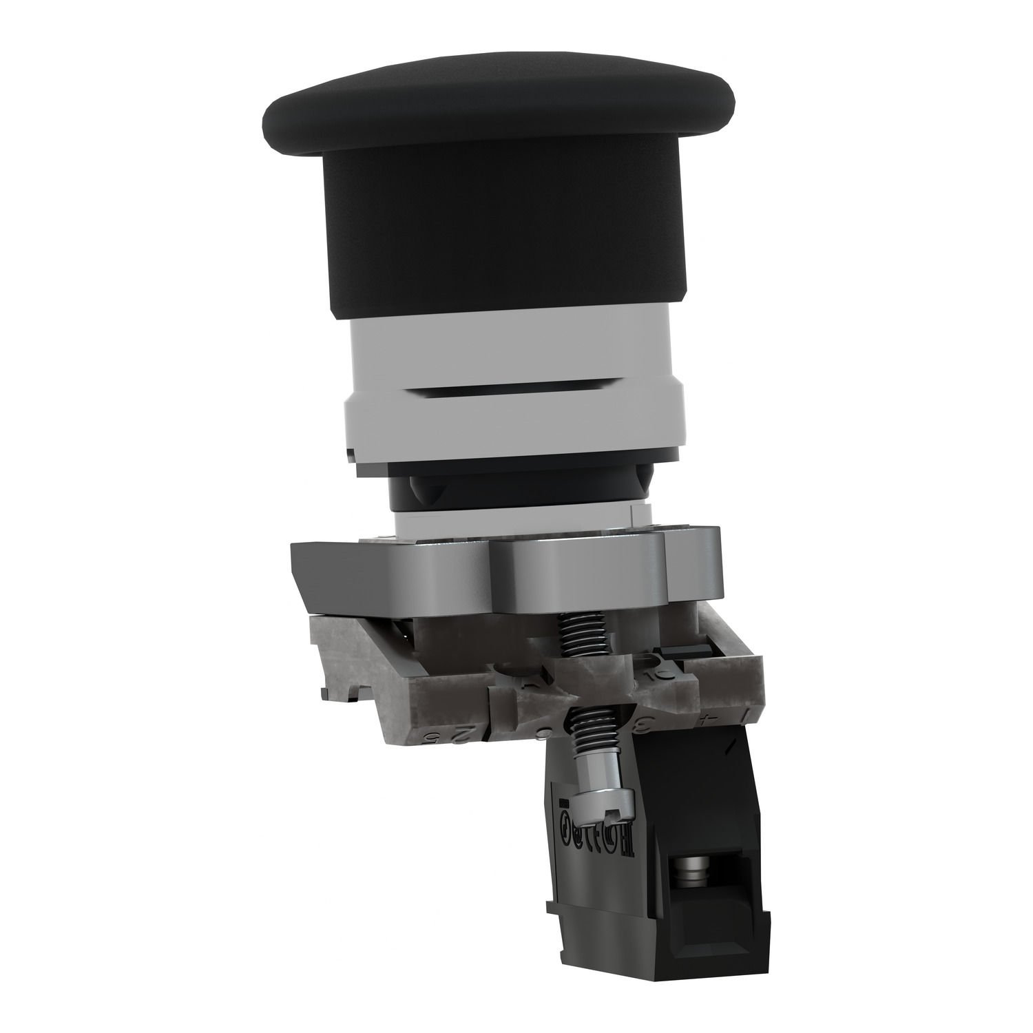 SCHNEIDER 40 MM MANTAR KAFALI SİYAH YAYLI BUTON 1NK 3389110118865