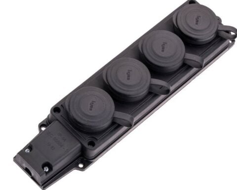 BYES 1/16A.220V.KAUÇUK 4'LÜ GRUP PRİZ MONOFAZE-BYES