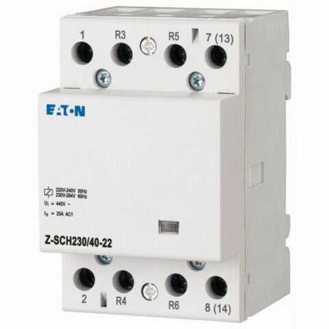 EATON Z-SCH230/25-22 RAY TİPİ KONTAKTÖR 25A 230VAC, 2NA+2NK