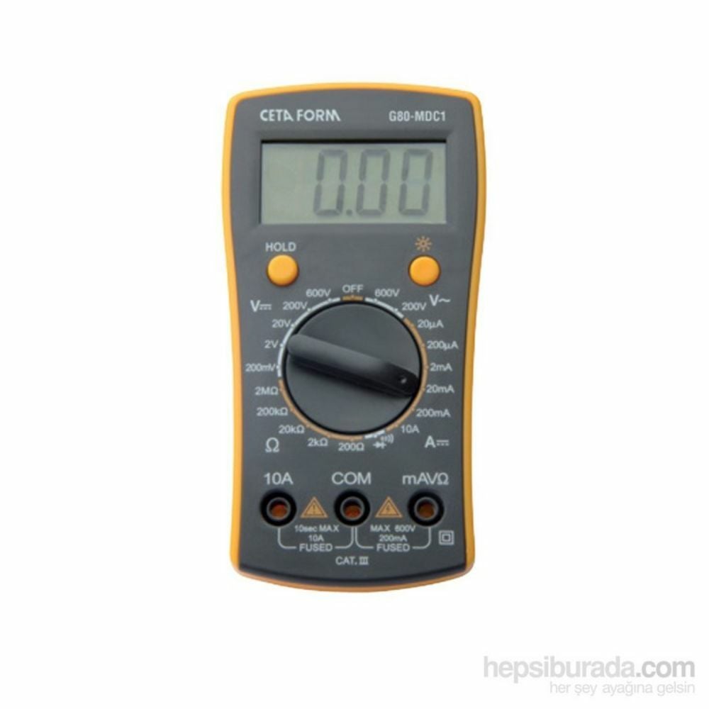 CETAFORM G80-MDC1 DİJİTAL MULTİMETRE DC AKIM-MANUEL SINIFLAMA-CETAF ÖLÇÜM ALETİ