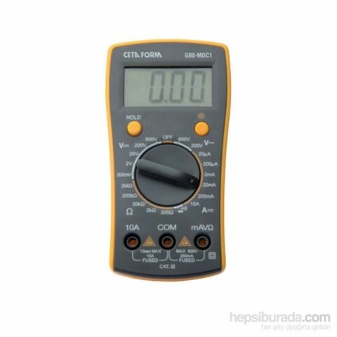 CETAFORM G80-MDC1 DİJİTAL MULTİMETRE DC AKIM-MANUEL SINIFLAMA-CETAF ÖLÇÜM ALETİ