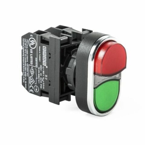 EMAS EMAS ÇİFTLİ BUTONLU KIRMIZI-YEŞİL ÇIK-K B102K21KY