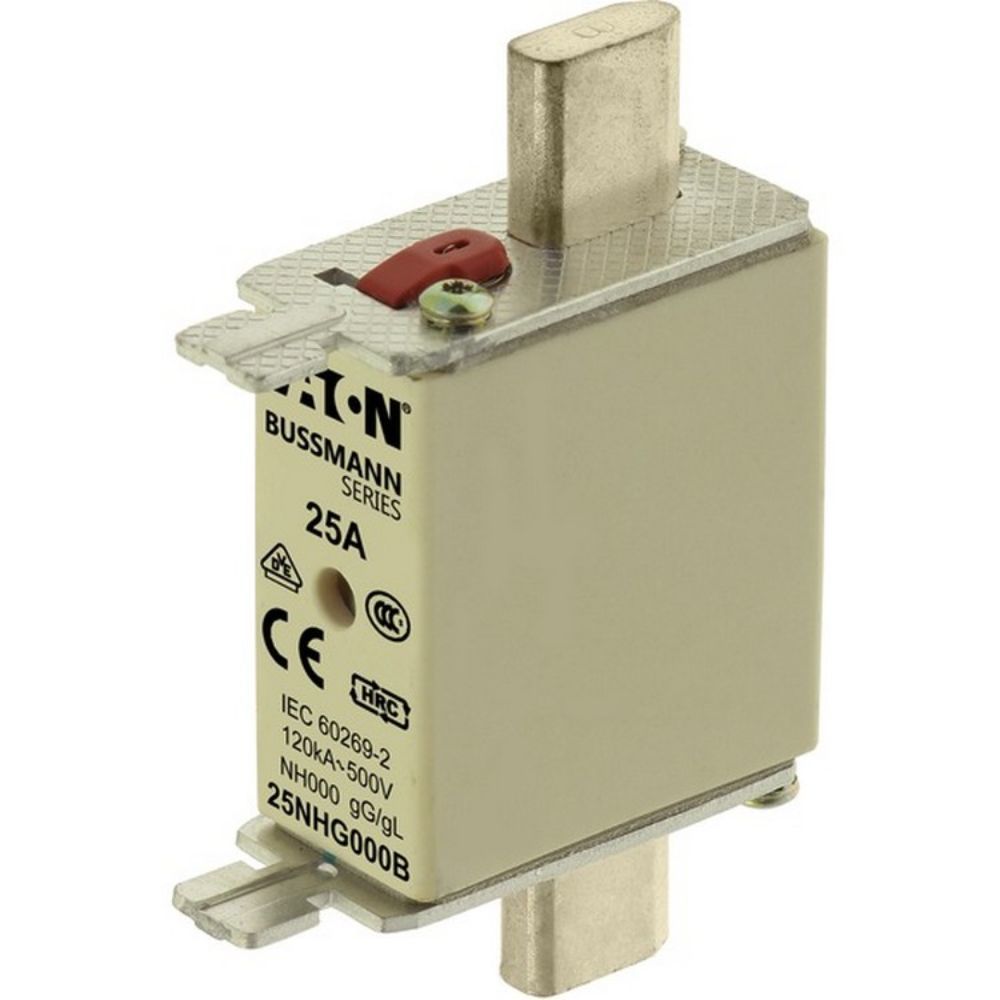 EATON 25NHG000B NH SİGORTA 00(000)-BOY, GG/GL, 500V, 120KA - 25 A