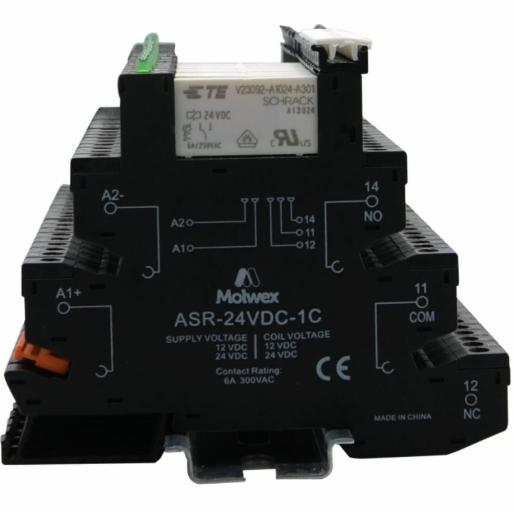 MOLWEX ASR-230VAC/DC-1C RÖLE+SOKET,VİDA BAĞLANTILI, 1 KONTAK MOLWEX 170 130