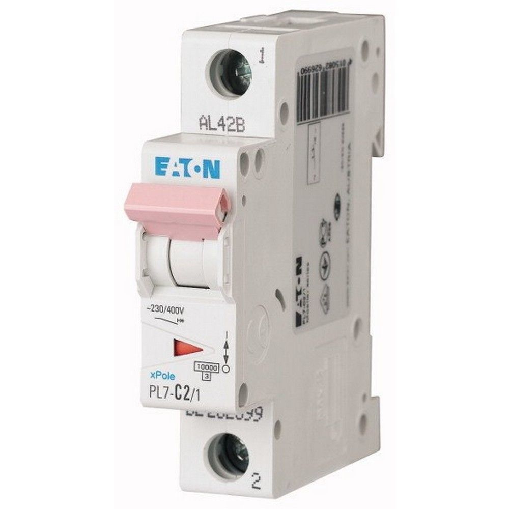 EATON PL7-C2/1 MİNYATÜR DEVRE KESİCİ - 10KA - C EĞRİSİ - 1X2A