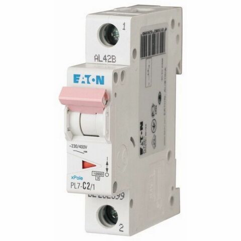 EATON PL7-C2/1 MİNYATÜR DEVRE KESİCİ - 10KA - C EĞRİSİ - 1X2A