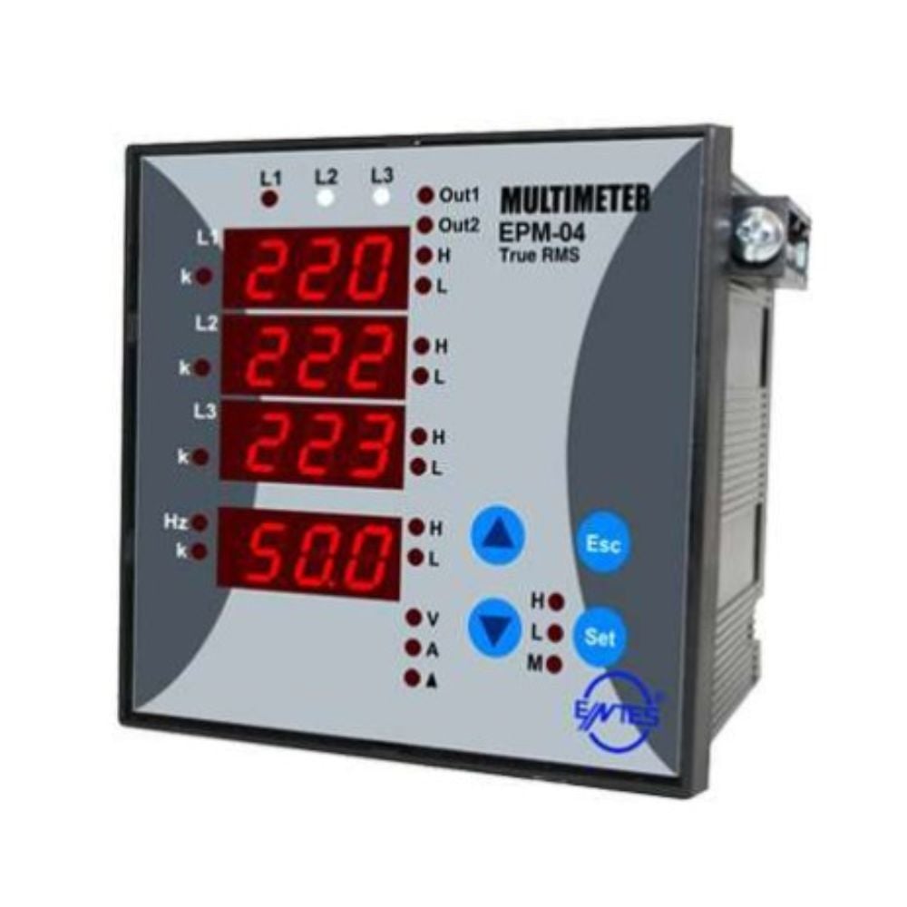 ENTES EPM-04 96X96 220VAC ELEKTRONİK MULTİMETRE-ENTES M0047