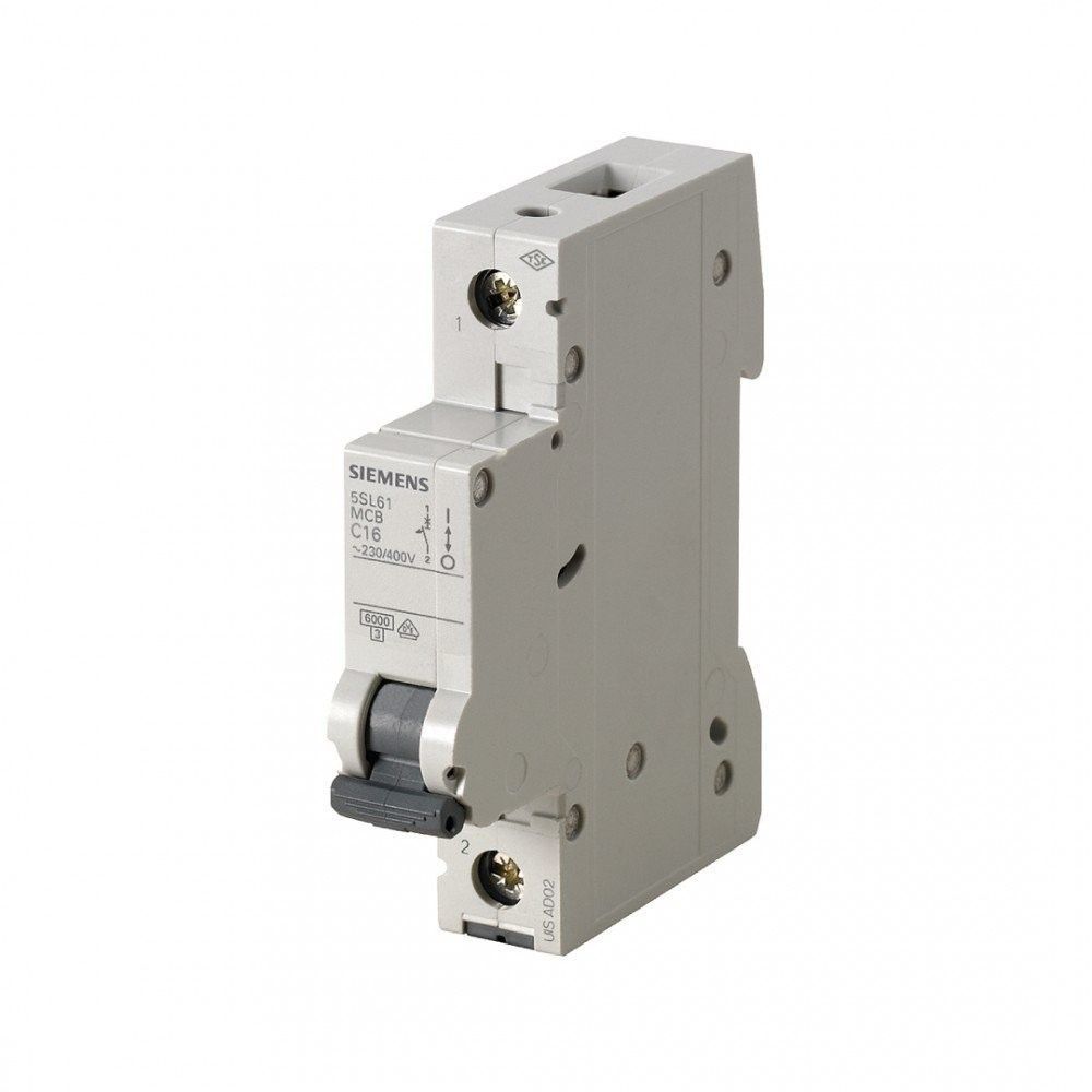 SIEMENS 5SL6116-7YA 16A 1 FAZLI 5SL CLASSİC ANAHTARLI OTOMATİK SİGORTA 6KA C TİPİ YAVAŞ KARAKTERLİ
