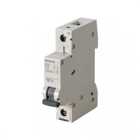 SIEMENS 5SL6116-7YA 16A 1 FAZLI 5SL CLASSİC ANAHTARLI OTOMATİK SİGORTA 6KA C TİPİ YAVAŞ KARAKTERLİ