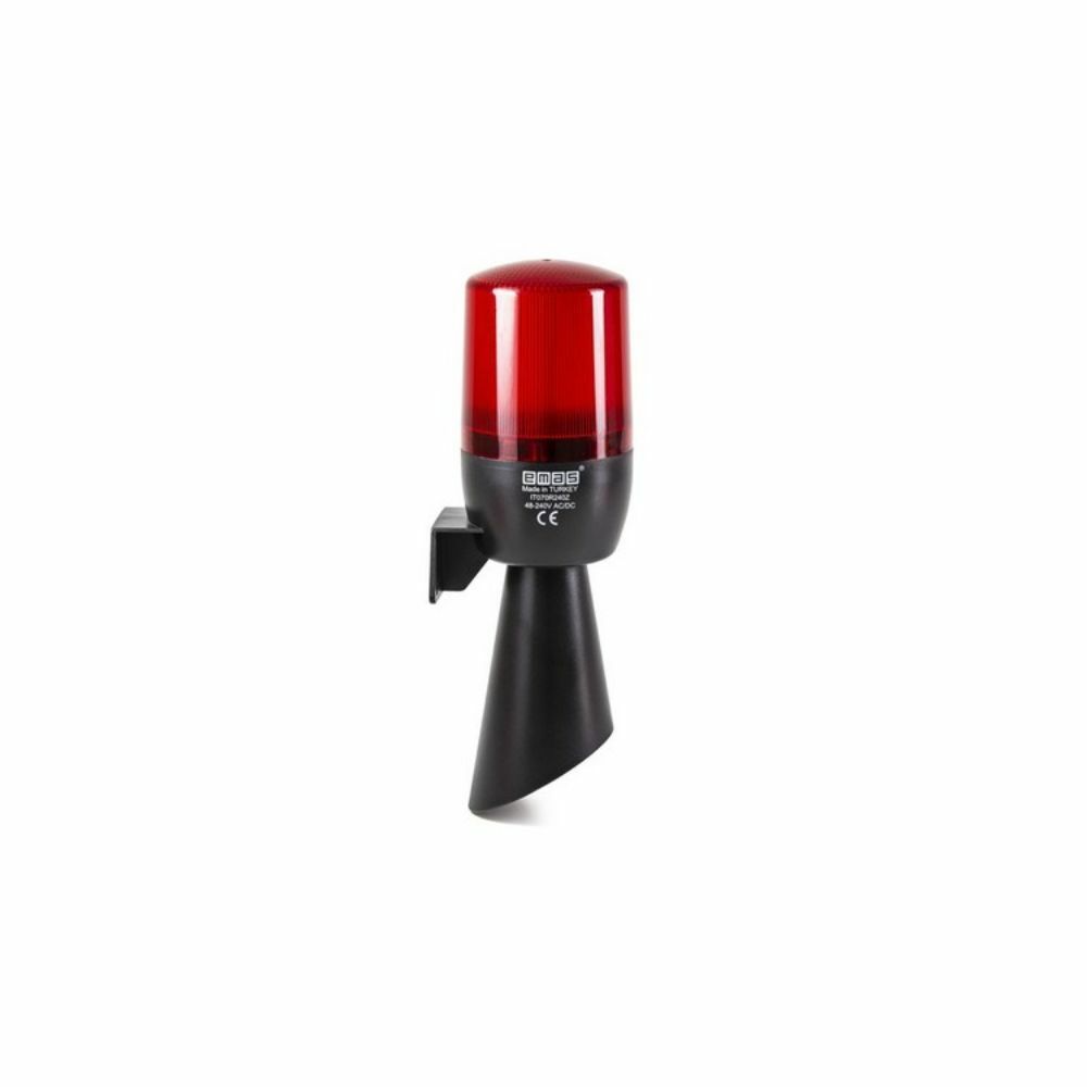 EMAS IT070R240Z 48-240V AC/DC KIRMIZI BUZZERLI LED TEPE LAMBASI