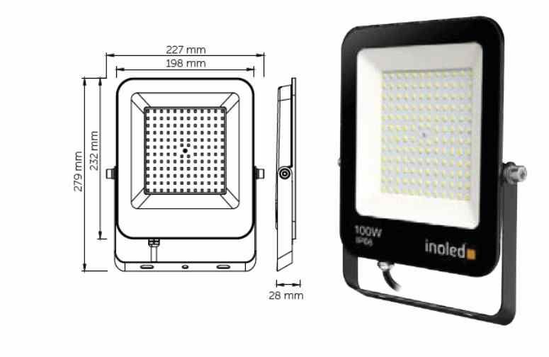 İNOLED 100W EGRA LED PROJEKTÖR(B-6500K)