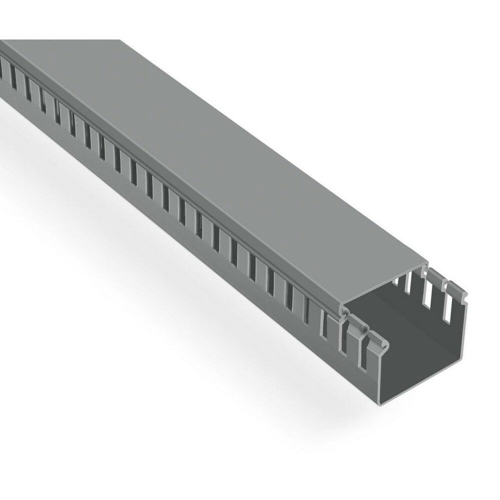 MUTLUSAN 25X25 KABLO KANALI (DELİKLİ)(GRİ)(120 METRE)