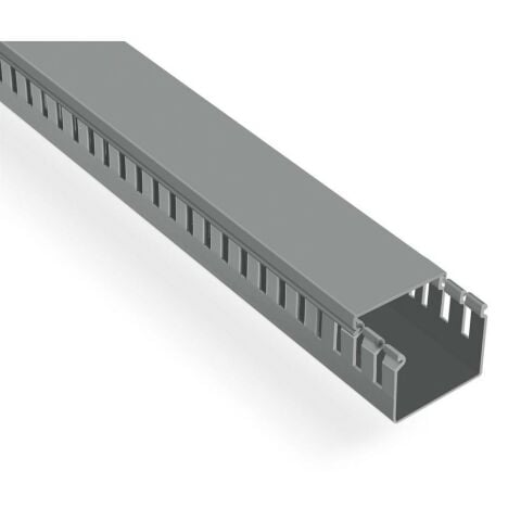 MUTLUSAN 25X25 KABLO KANALI (DELİKLİ)(GRİ)(120 METRE)