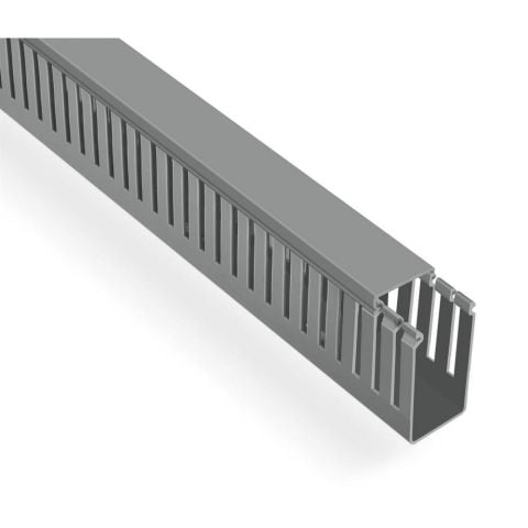 MUTLUSAN 40X60 KABLO KANALI (DELİKLİ) (GRİ) (48 METRE)