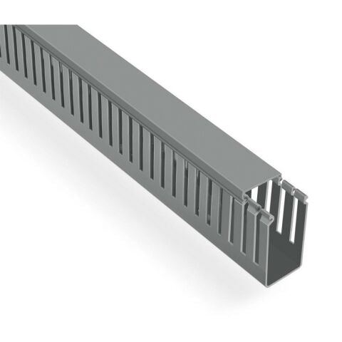 MUTLUSAN 40X60 KABLO KANALI (DELİKLİ) (GRİ) (48 METRE)