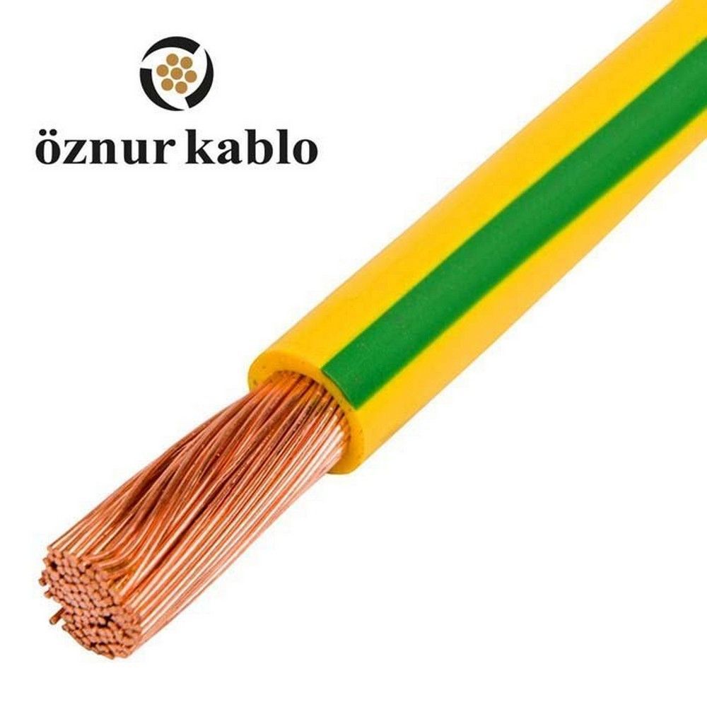 ÖZNUR 1X2,50 NYAF KABLO ÖZNUR (SARI-YEŞİL) (100 METRE)