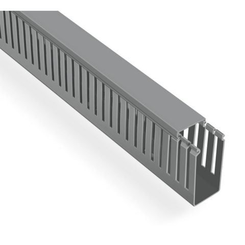 MUTLUSAN 40X80 KABLO KANALI (DELİKLİ) (GRİ) (36 METRE)