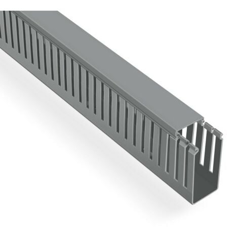 MUTLUSAN 40X80 KABLO KANALI (DELİKLİ) (GRİ) (36 METRE)